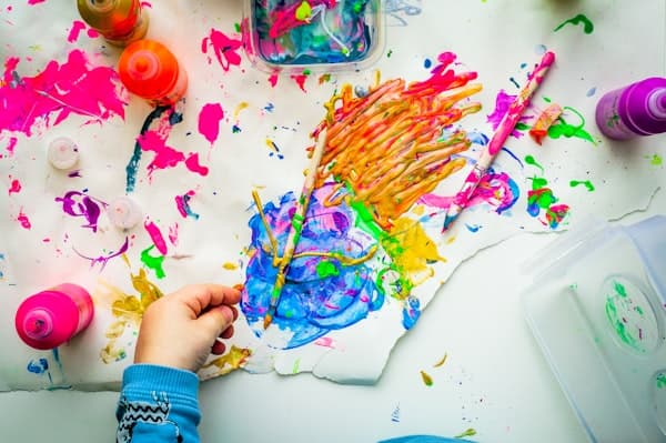 Children playing during an inclusive activity